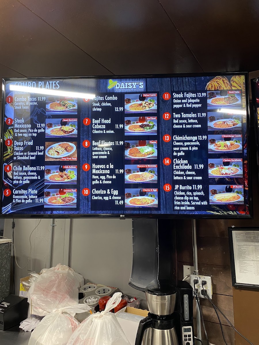 Daisy's Mexican Burritos #1 Menu - Image 3