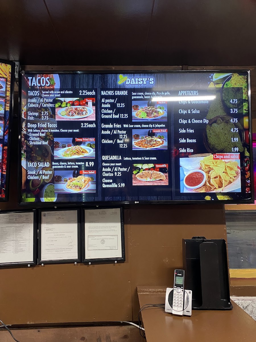 Daisy's Mexican Burritos #1 Menu - Image 6